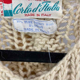 Corla d'Italia Women's Size L Beige Knit Cardigan