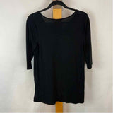 JJill Women's Size S Black Solid Long Sleeve Shirt