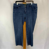 Ralph Lauren Women's Size 14W Blue Solid Jeans