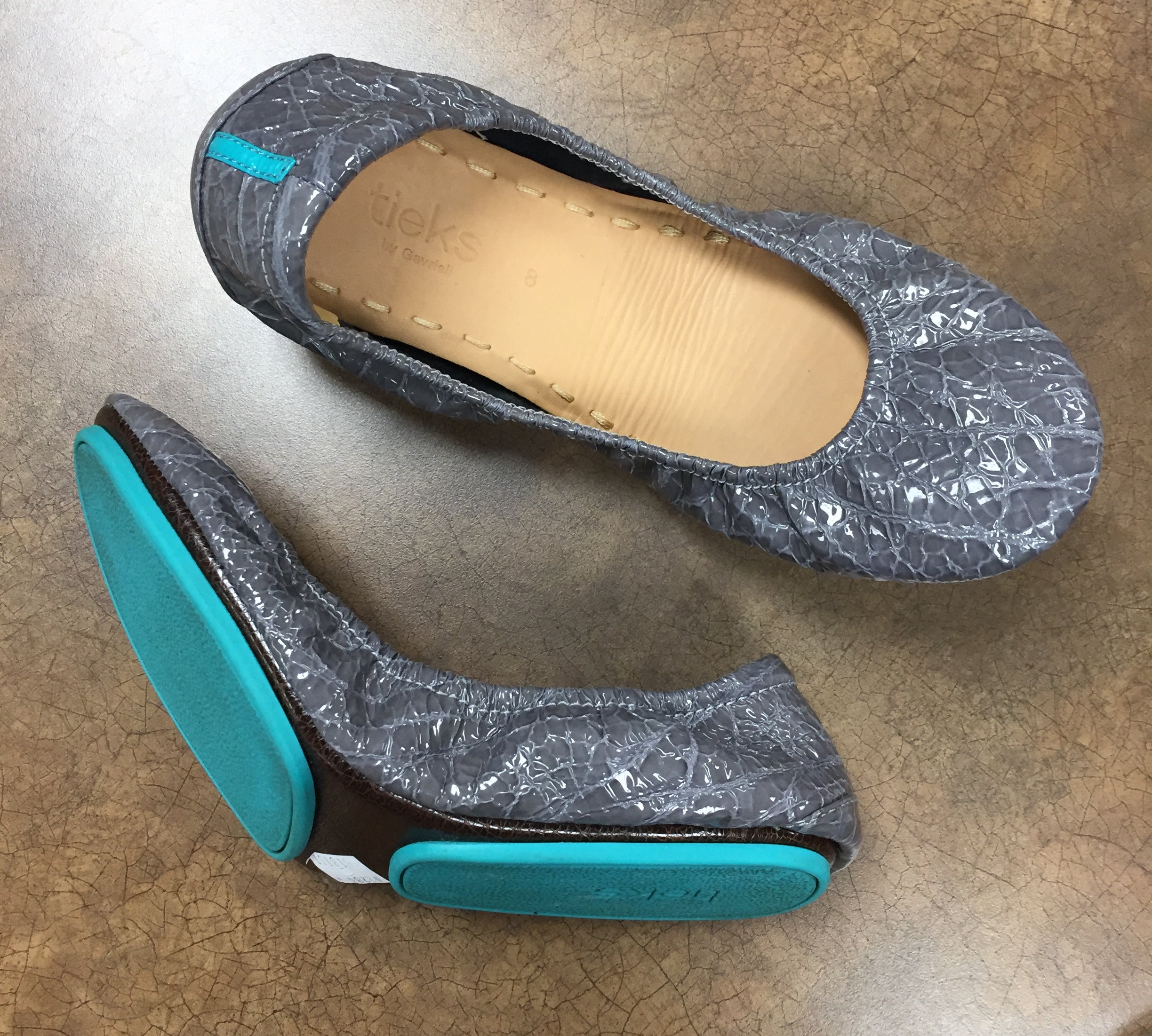 tieks Flats, Size 8