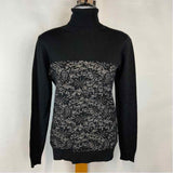 Leo & Ugo Women's Size XS Black Print Sweater