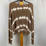 Pistola Women's Size L Brown Ribbed Sweater