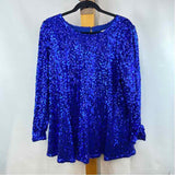 Midnight Velvet Women's Size XL Blue Sequins Gown/Evening Wear