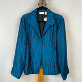 Chico's Women's Size XL Teal Streaked Jacket