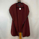 Susan Graver Women's Size L maroon Solid Vest