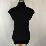 Elliott Lauren Women's Size S Black Ribbed Short Sleeve Shirt