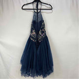 Unbranded Women's Size M Navy Beaded Gown/Evening Wear