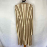 Inc Women's Size XL Tan Stripe Cardigan