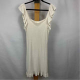 Anthropologie Women's Size M White Knit Dress