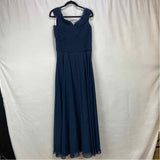 JJs House Women's Size M Navy Solid Gown/Evening Wear