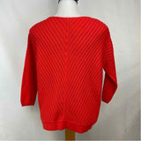 Belford Women's Size S Red Ribbed Sweater