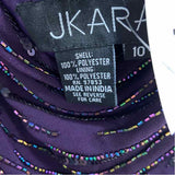 JKara Women's Size 10 Purple Beaded Gown/Evening Wear