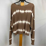 Pistola Women's Size L Brown Ribbed Sweater