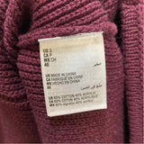 JM Collection Women's Size S maroon Solid Cardigan