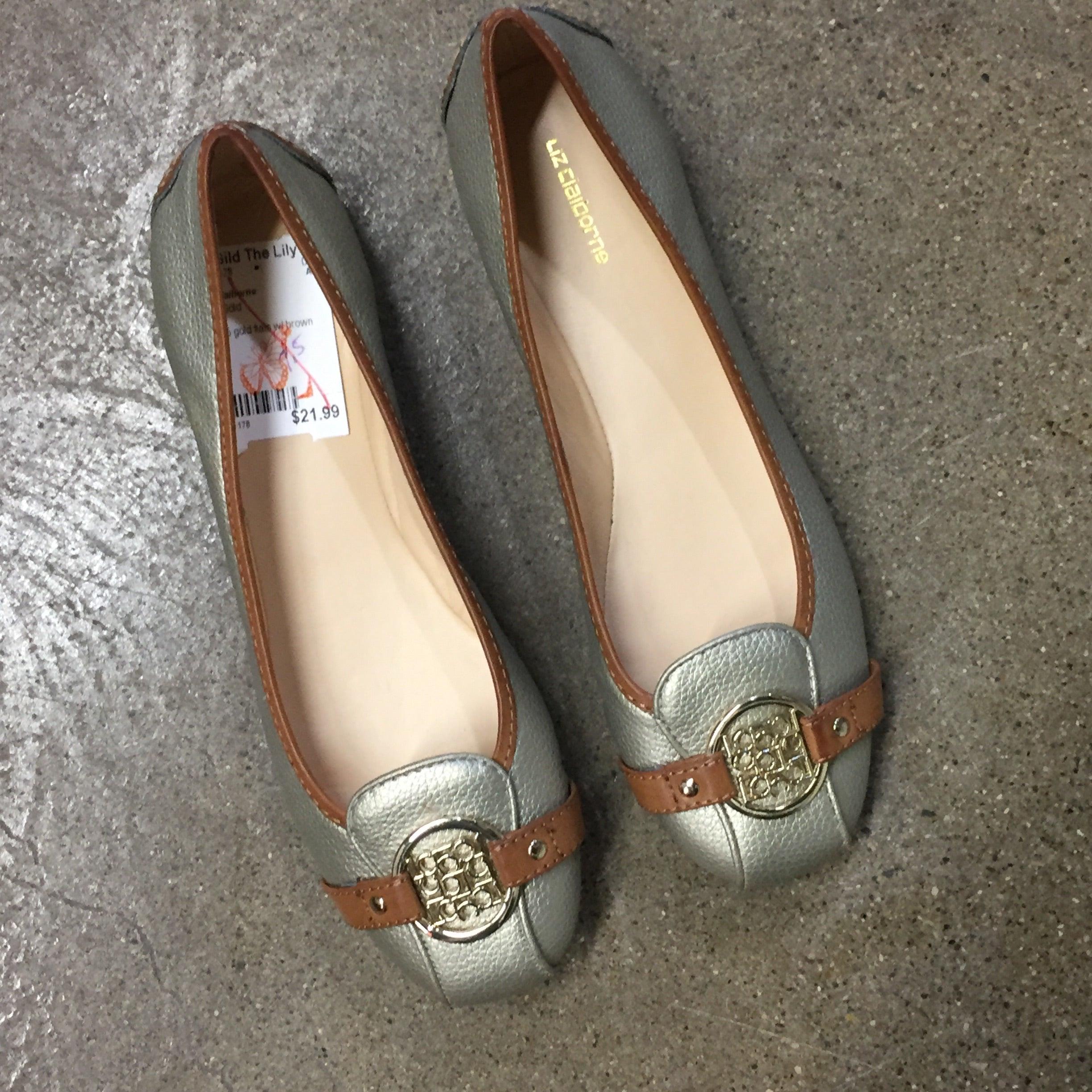 Liz Claiborne Flats, Size 7.5 - Gild the Lily