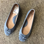 Hush Puppies Blue Flats, Size 8 - Gild the Lily
